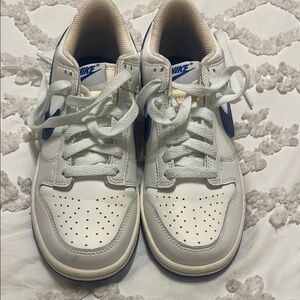 Nike White and Blue youth sneakers